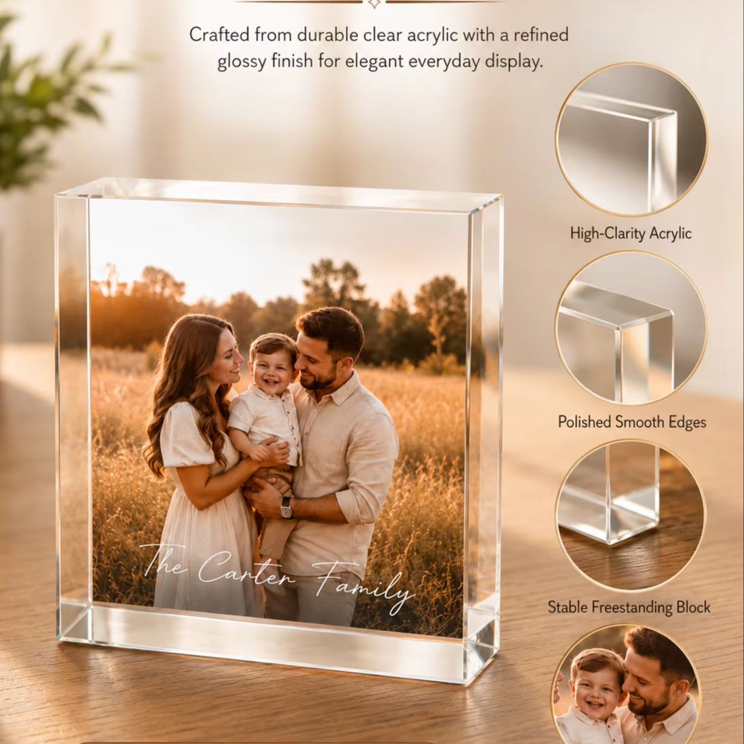 Spersonalizowany rodzinny blok – Photo Acrylic Block recenzja i cena